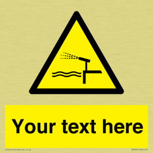 Custom warning water cannon